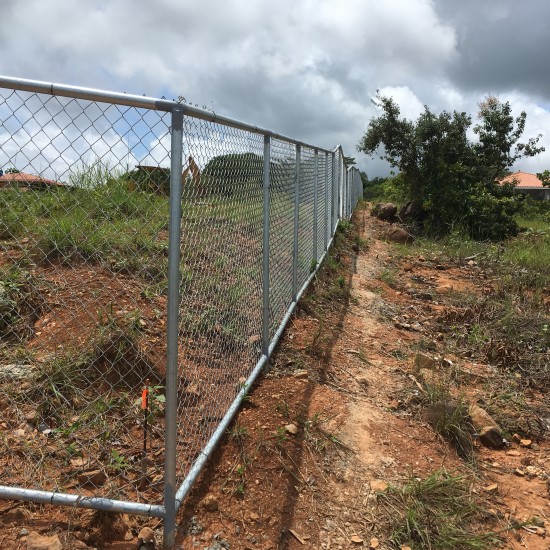 The entire property is fenced